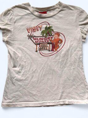 Vintage Y2K Curious George Baby Tee